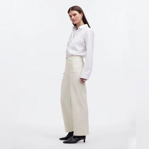 The Petite Emmett Wide-Leg Full Length Jean: Patch Pocket Edition